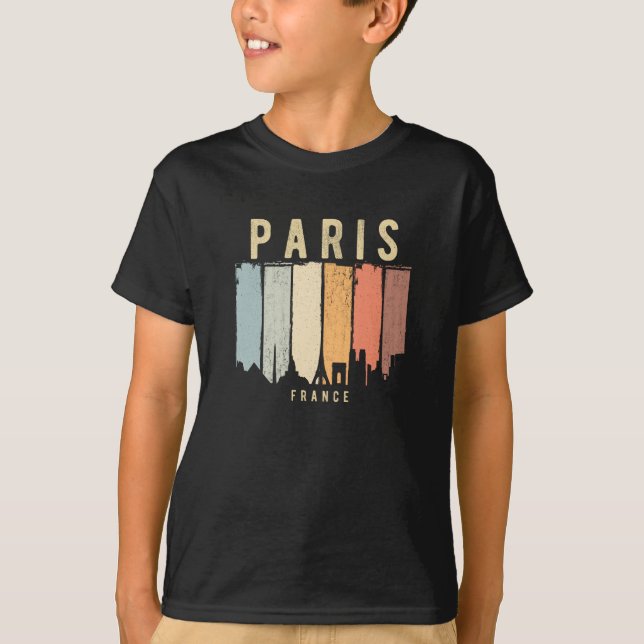 T-shirt Paris Skyline France (Devant)