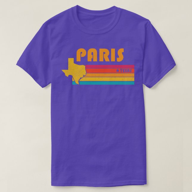 T-shirt Paris Texas Vintage Souvenir (Design devant)