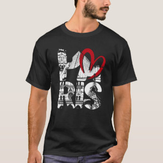 T-shirt Paris Tour Eiffel Symbole de Cher Souvenir France