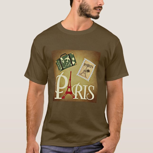 T-shirt Paris, voyage (Devant)