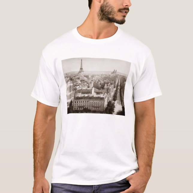 T-shirt Paris : Vue aérienne, 1900 (Devant)