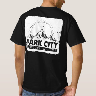 T-shirt Park City Utah Explorez Et Vivez Des Randonnées En