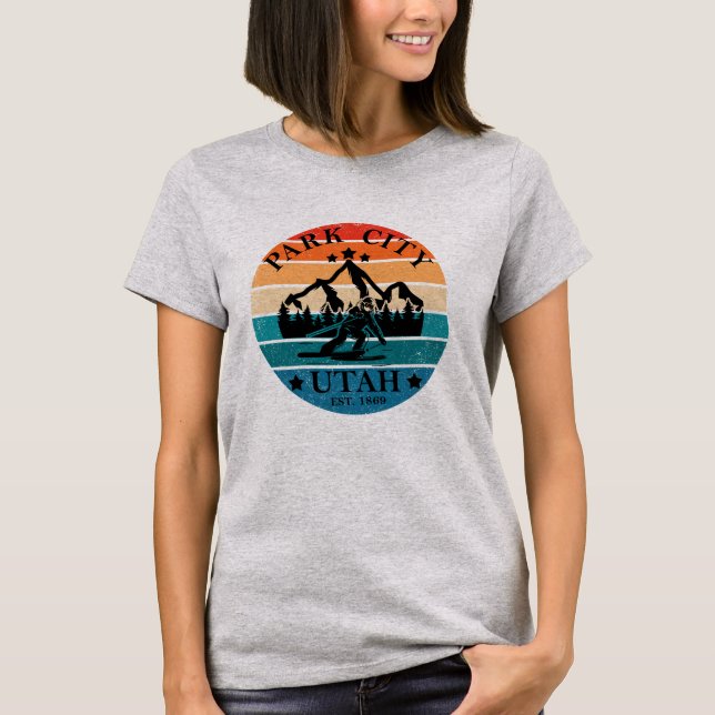 T-shirt Park city Utah vintage (Devant)