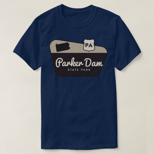 T-shirt Parker Dam State Park Pennsylvania Affiche de bien (Design devant)