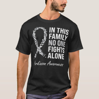 T-shirt Parkinson Awareness Gray Ribbon 