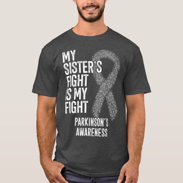 T-shirt Parkinson Maladie Mes Soeurs Lutter C'Est Mon Comb (Devant)