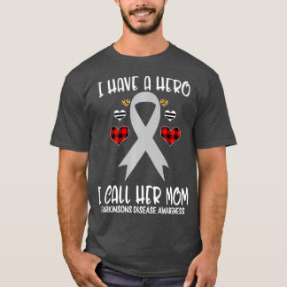 T-shirt Parkinsons Disease Awareness Ribbon I Have Hero