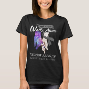 T-shirt Parkinson's Disease Awareness Ribbon Support Gifts