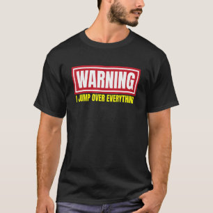 T-shirt Parkour Avertissement Je Saute Sur Tout Runnin Lib