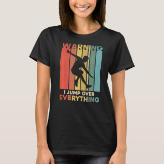 T-shirt Parkour Avertissement Je Saute Sur Tout Runnin Lib
