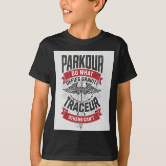T-shirt Parkour defies gravity. Do what others can't