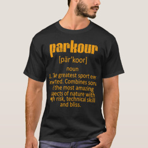 T-shirt Parkour Définition Urbain Saut Freeruning
