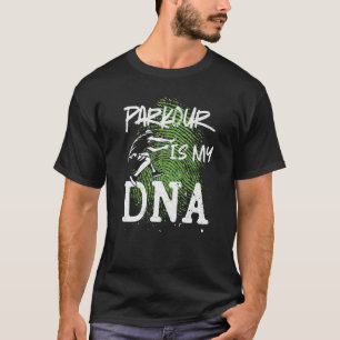 T-shirt Parkour Free Running Traceur Adna Parkour Vintage