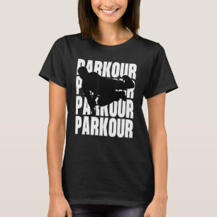 T-shirt Parkour Freerunner Freerunning Traceur Bold Silhou