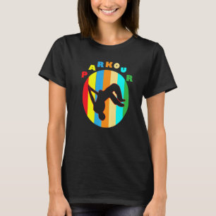 T-shirt Parkour Freerunning Vintage Retro Freestyle Acroba