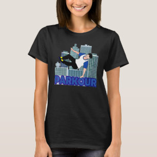 T-shirt Parkour Freerunning Vintage Retro Freestyle Acroba