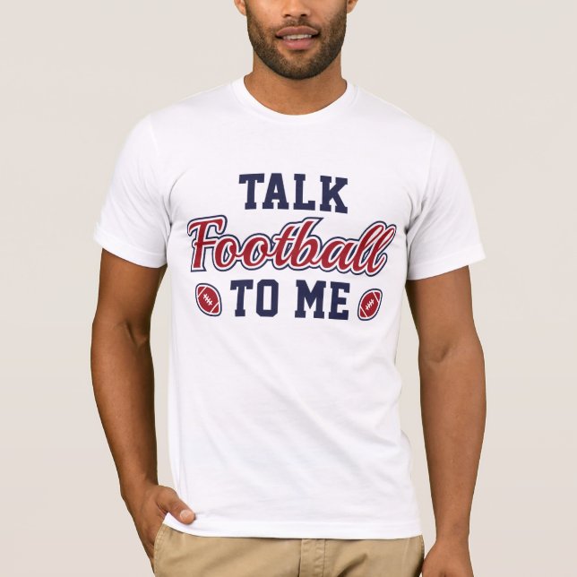 T-shirt Parle De Football À Moi (Devant)