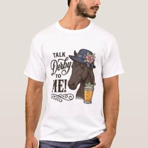 T-shirt Parle Derby à Moi Cheval Gravure Vintage T-Shirt_1