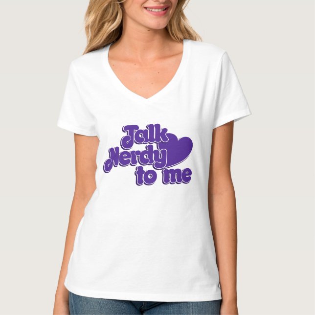 T-shirt Parle Nerdy à moi (Devant)