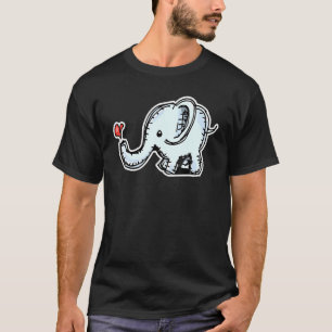 T-shirt Parler À Mes Filles Eléphantes De Retour À L'École