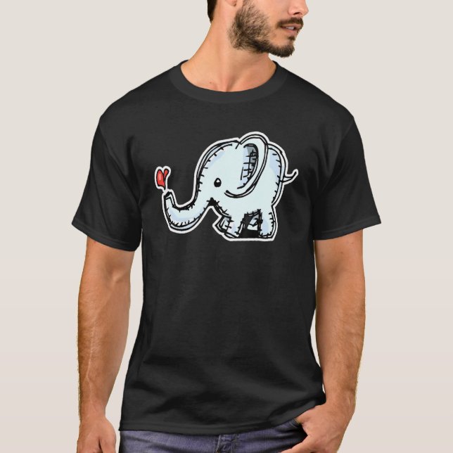 T-shirt Parler À Mes Filles Eléphantes De Retour À L'École (Devant)