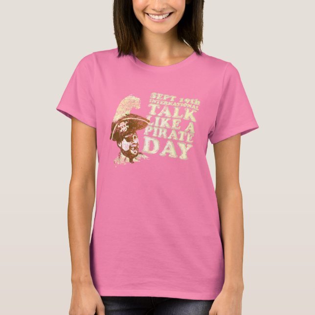 T-shirt Parler Comme Un Jour De Pirate (Devant)