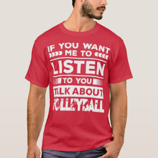 T-shirt Parler de volleyball
