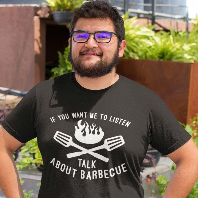 T-shirt Parler du barbecue (bbq shirt)