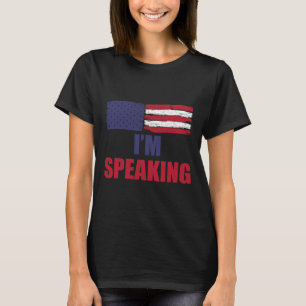 T-shirt Parler du drapeau semi-américain Kamala Harris Déb