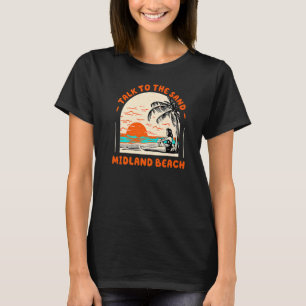 T-shirt Parlez À Sand Midland Beach Ocean New York Beach