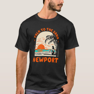 T-shirt Parlez À Sand Newport Beach Rhode Island Ocean