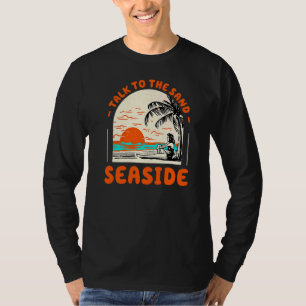 T-shirt Parlez À Sand Seaside Beach Oregon Ocean Summer