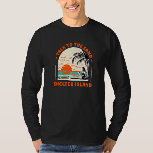 T-shirt Parlez À Sand Shelter Island Beach New York Oce