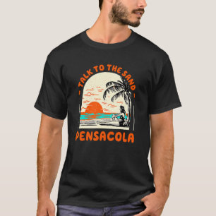 T-shirt Parlez Au Sable Pensacola Beach Florida Ocean Sum