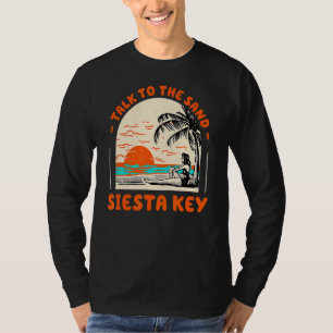 T-shirt Parlez Au Sand Siesta Key Beach Floride Ocean Su