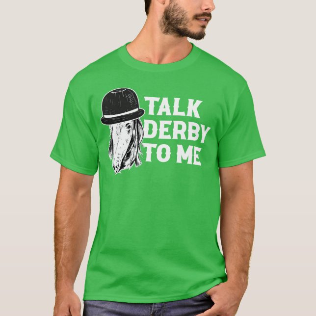 T-shirt Parlez Derbyo Me Funny Cheval Amis cadeaux (Devant)