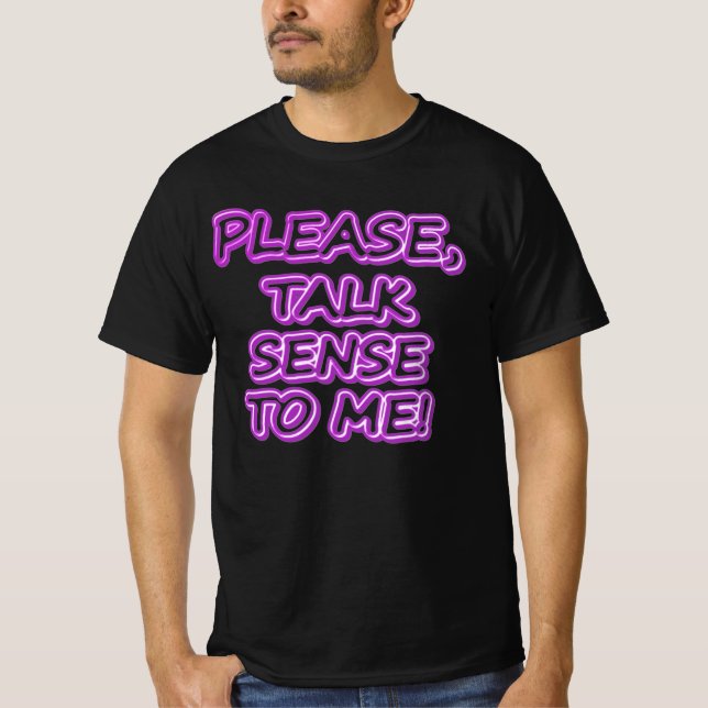 T-shirt "Parlez-Moi Sens, S'Il Vous Plaît !" Un Design Sym (Devant)