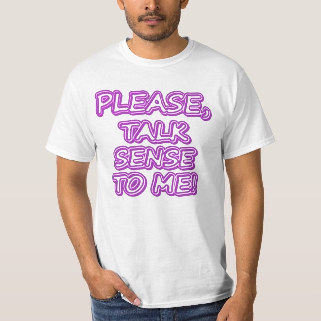 T-shirt "Parlez-Moi Sens, S'Il Vous Plaît !" Un Design Sym (Devant)