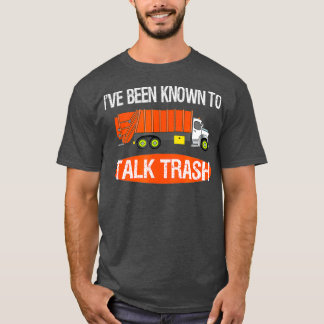 T-shirt Parlez Trash Poubelle Camion Sanitaire Travailleur