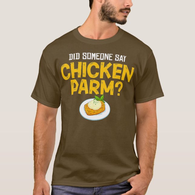 T-shirt Parme de poulet cadeau Parmigiana Parmesan italien (Devant)