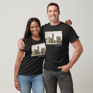 T-shirt Parme Emilia Romagna Piazza del Duomo Italie