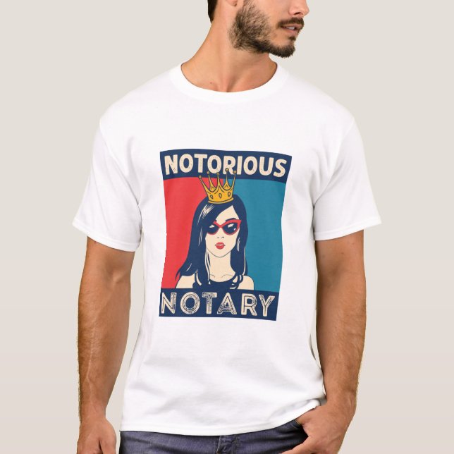 T-shirt Parodie amusante notoire du public notaire (Devant)
