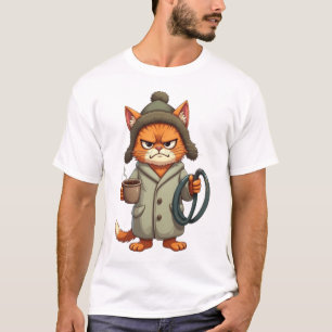 T-shirt Parodie de chat à litière pleine Cadeau d'humour
