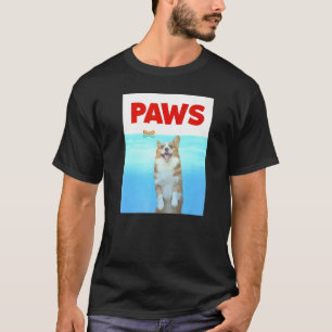 T-shirt Parodie de chien de pattes 80s Chien de requin de 