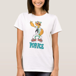 T-shirt Parodie de Popeye Vintage des années 1990