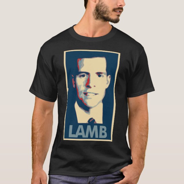 T-shirt Parodie politique d'affiche d'agneau de Conor (Devant)