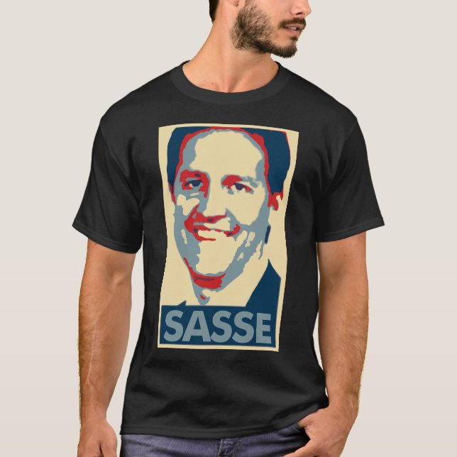 T-shirt Parodie politique d'affiche de Ben Sasse (Devant)