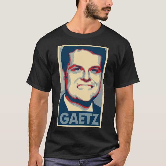 T-shirt Parodie politique d'affiche de Matt Gaetz (Devant)