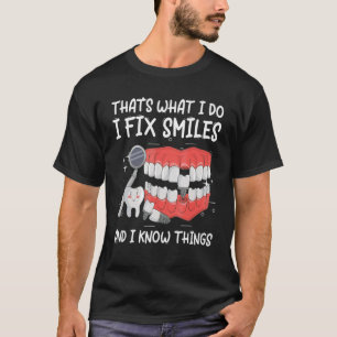 T-shirt Parodontiste Dentiste Dentiste Dentelle Implant de