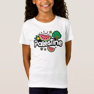 T-Shirt Parole palestinienne mignonne entourée de pastèque